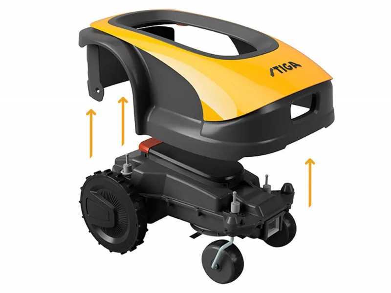 Robot tondeuse Stiga A 1500 avec batterie E-Power de 5 Ah