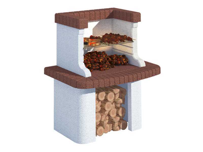 Linea VZ Gavi - Barbecue &agrave; bois et charbon en ma&ccedil;onnerie