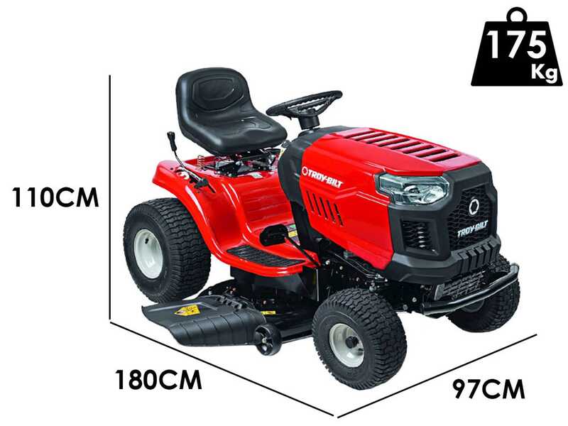 Tracteur tondeuse  MTD Bronco 107T-S Troy Bilt - transmission continue CVT - &eacute;jection lat&eacute;rale