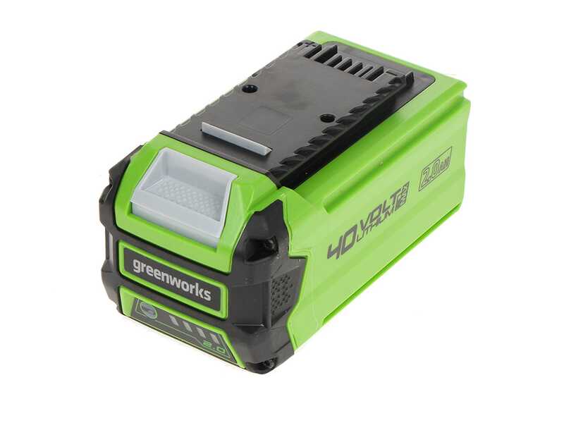 Greenworks G40PSFK2 - &Eacute;lagueuse &agrave; batterie sur perche de rallonge - Batterie de 40V 2Ah