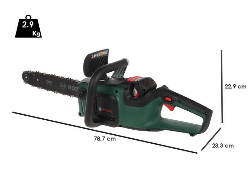 Bosch AdvancedChain 36V-35-40 - Tron&ccedil;onneuse dze coupe &agrave; batterie  - 36V 2Ah - Guide 35 cm