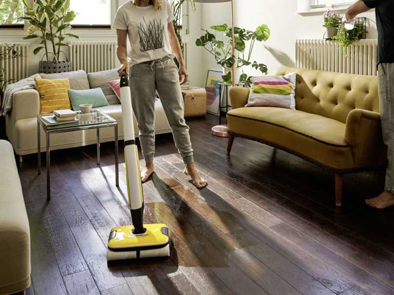 Nettoyeur de sols &agrave; batterie Karcher FC 7 Cordless - 3 en 1 : nettoie, s&egrave;che, aspire