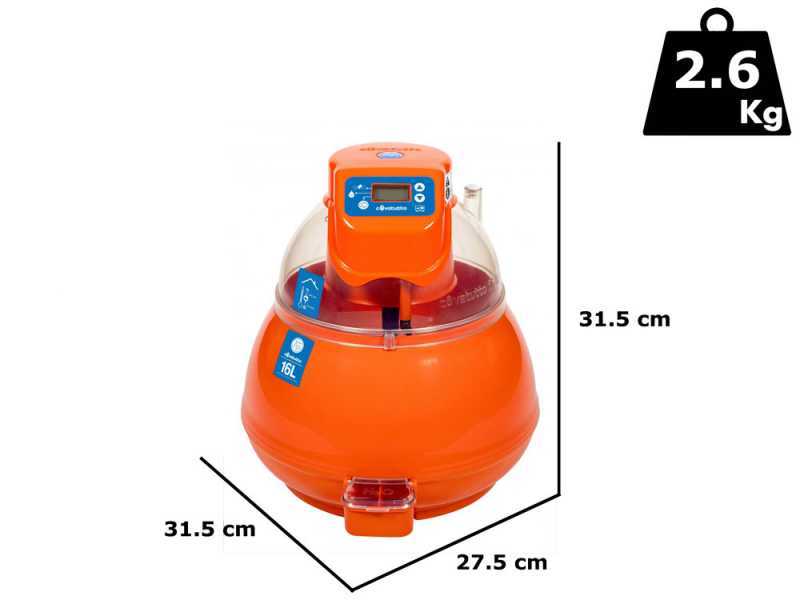 Couveuse pour &oelig;ufs semi-automatique Novital Covatutto 16L pro