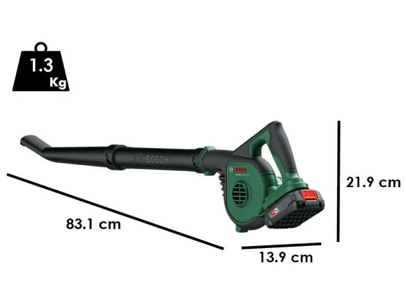 Bosch Universal Leaf Blower 18V - Souffleur &eacute;lectrique &agrave; batterie - 18V 2.5Ah