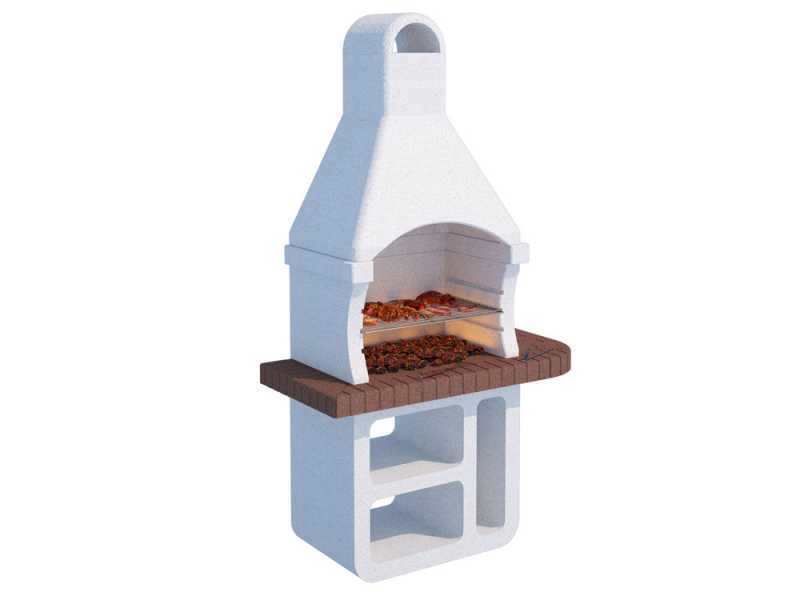 Linea VZ Elba - Barbecue &agrave; bois et charbon en ma&ccedil;onnerie