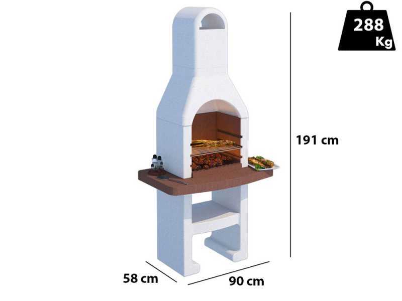 Linea VZ Grado - Barbecue &agrave; charbon en ma&ccedil;onnerie