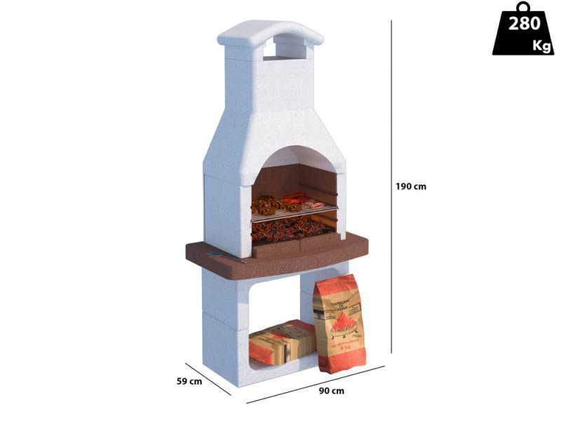 Linea VZ San Remo - Barbecue &agrave; charbon en ma&ccedil;onnerie