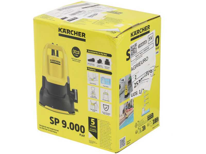 Karcher SP 9.000 Flat - Pompe &agrave; imersion &eacute;lectrique pour eaux claires - 280 W