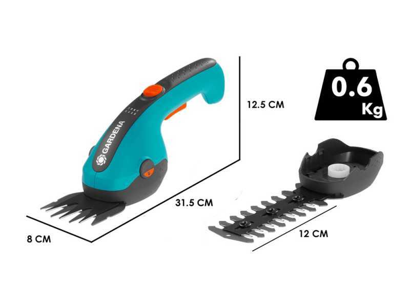 Gardena ClassicCut Li - Cisaille &agrave; gazon avec batterie int&eacute;gr&eacute;e - 3.6V 2.5Ah