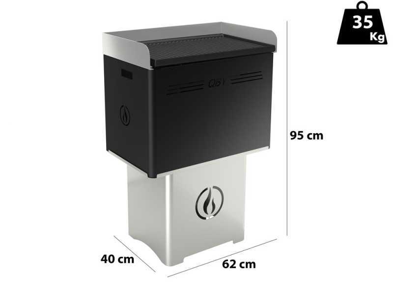 Linea VZ QBY Nero (noir) - Barbecue pyrolytique &agrave; pellets portable