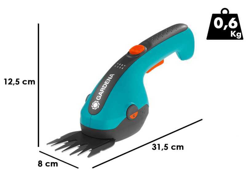 Gardena ClassicCut Li - Cisaille &agrave; gazon avec batterie int&eacute;gr&eacute;e - 3.6V 2.5Ah