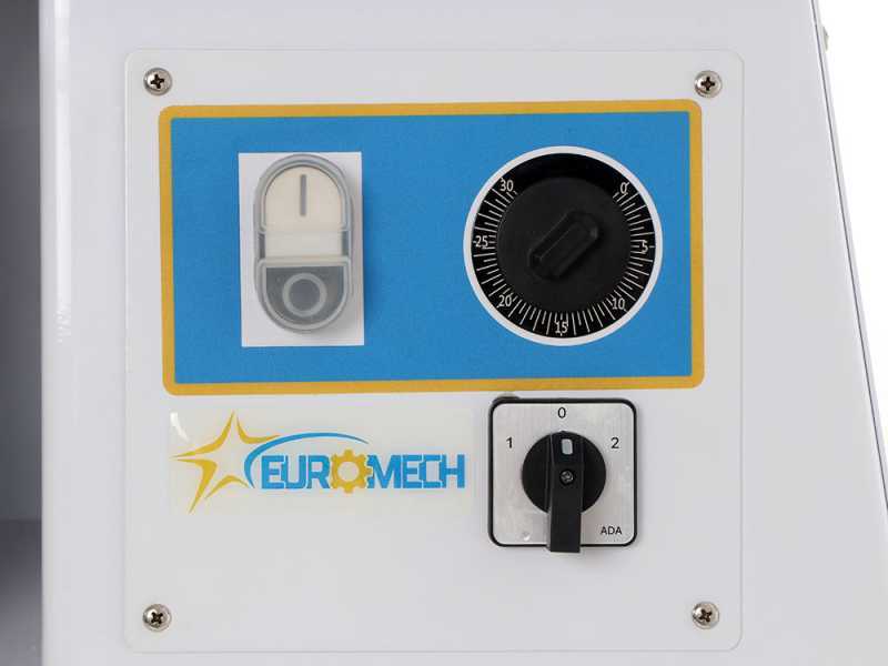 EuroMech ETR 30 2v - P&eacute;trin &agrave; spirale &agrave; t&ecirc;te basculante capacit&eacute; 25Kg - Triphas&eacute; &agrave; 2 vitesses