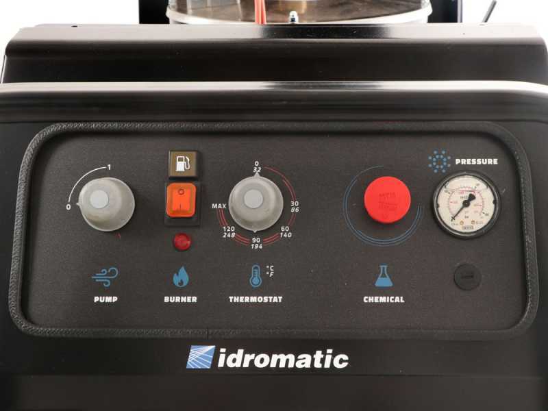 Idromatic Astra 150.15 - Nettoyeur haute pression &agrave; eau chaude triphas&eacute; - pompe en laiton