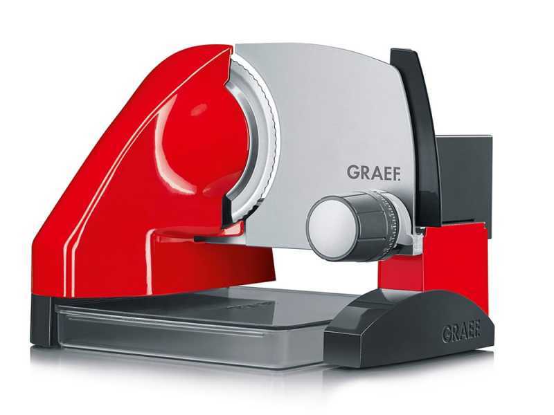 Graef SKS 500 Rouge  - Trancheuse 2 en 1 avec trancheuse &agrave; l&eacute;gumes - Lame de 170 mm