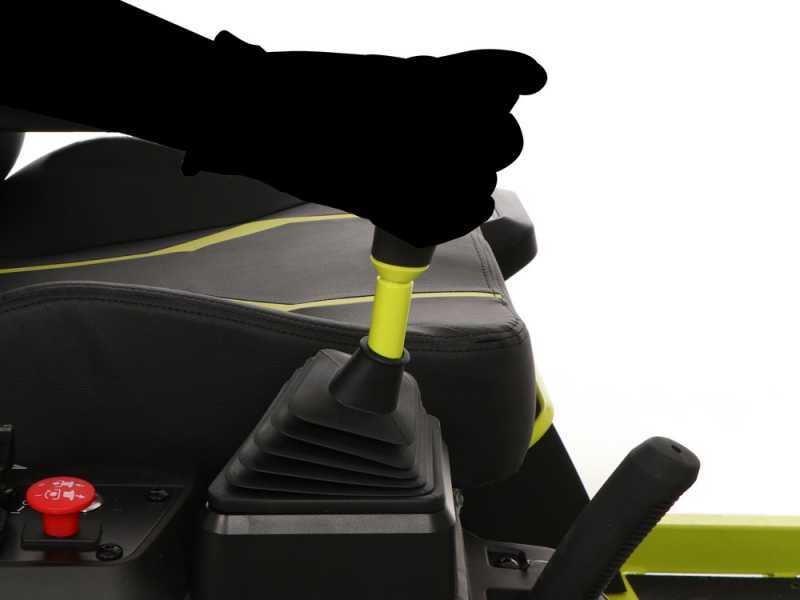 Ryobi ZTRX76 - Tondeuse autoport&eacute;e &agrave; batterie et rayon de braquage z&eacute;ro - 72V/20 Ah - Coupe de 76 cm - 2en1