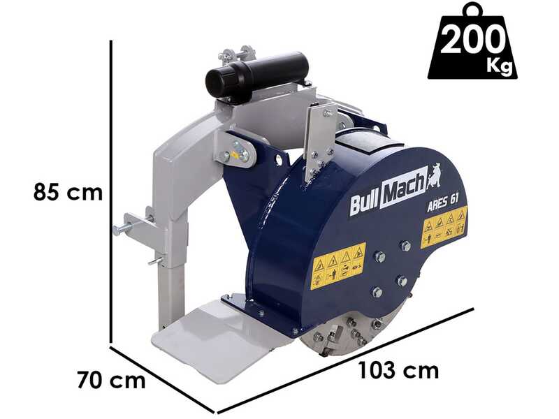 BullMach ARES 61 - Rogneuse de souches &agrave; tracteur