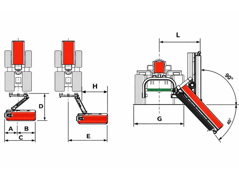 BullMach Estia 160 - Broyeur d'accotement lat&eacute;ral pour tracteur - S&eacute;rie moyenne