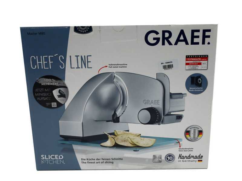 Graef Master M80 Silver - Trancheuse &agrave; pont avec lame de 170 mm