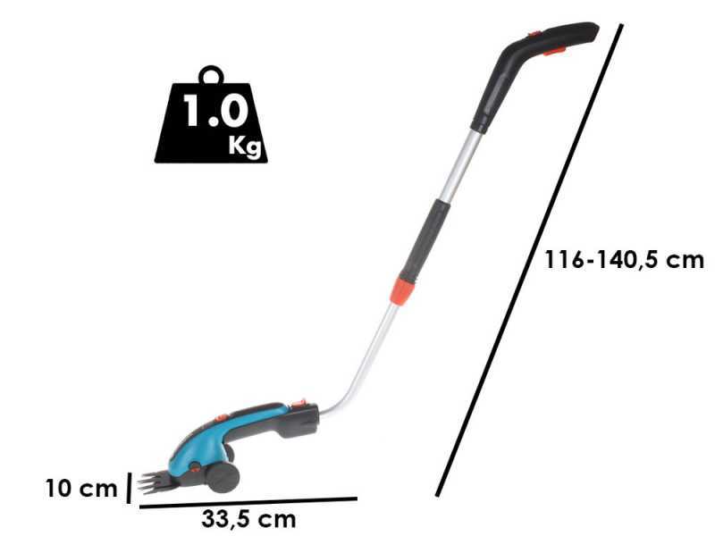 Gardena ClassicCut - Cisaille &agrave; gazon &eacute;lectrique sur batterie avec perche - 3.6V 2.5Ah