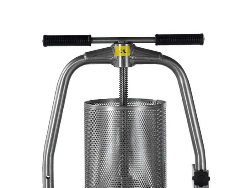 Baesso V20 Inox - Pressoir &agrave; vis pour fruits et l&eacute;gumes 9 L &ndash; Cage en acier inoxydable