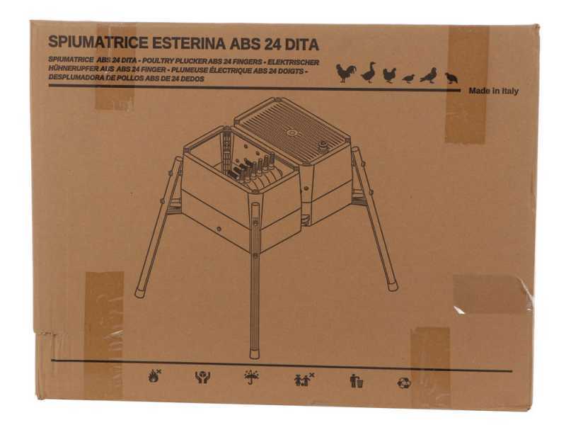 Novital Esterina 24 doigts - Plumeuse &agrave; rouleau pour grandes volailles