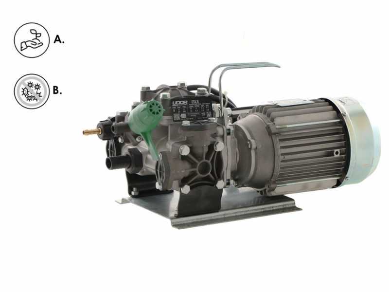 Udor Iota 20 hp1 - Motopompe &eacute;lectrique de pulv&eacute;risation - pompe avec moteur monophas&eacute;