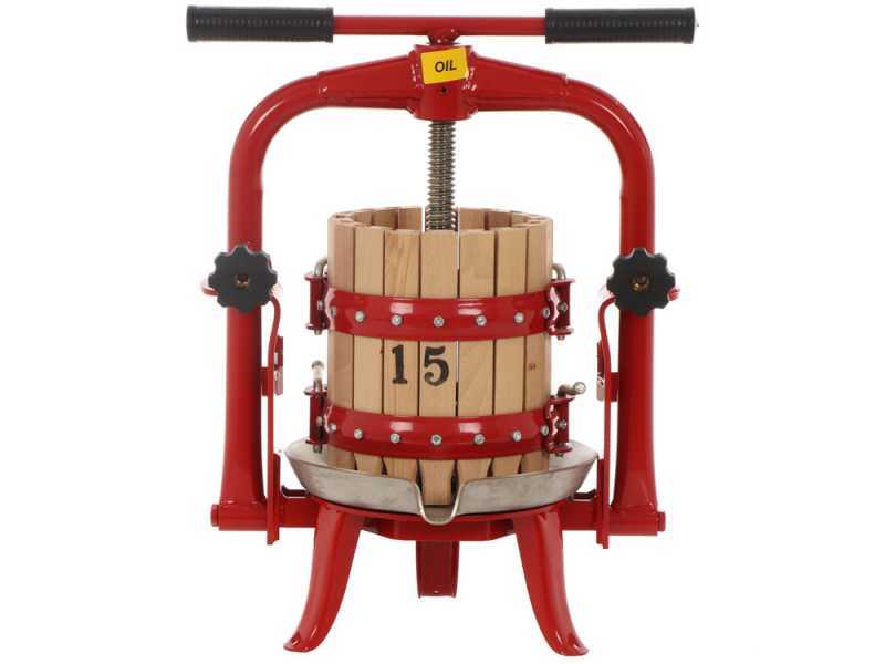 Baesso F15 - Pressoir &agrave; vis pour fruits et l&eacute;gumes 6 L &ndash; Cage en bois