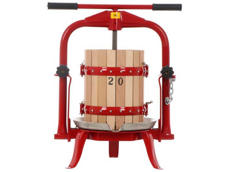 Baesso F20 - Pressoir &agrave; vis pour fruits et l&eacute;gumes 11 L &ndash; Cage en bois