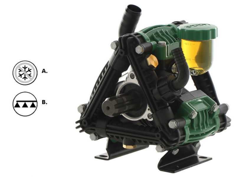 Udor Zeta 70 1c - Pompe &agrave; basse pression pour d&eacute;sherbage &agrave; tracteur