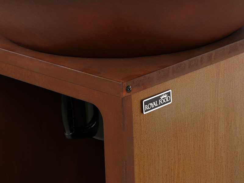 RoyalFood COR-4000 - Barbecue &agrave; bois en corten