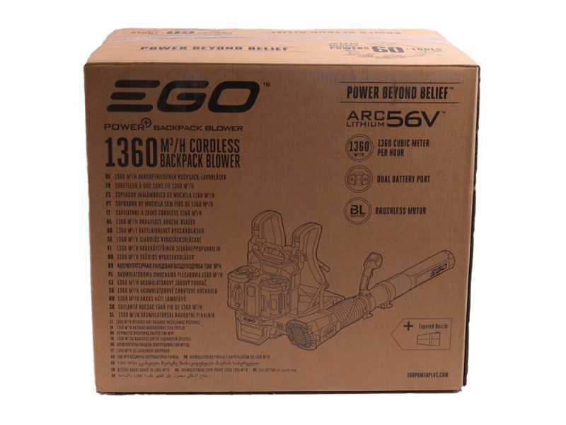 EGO LBP8000E - Souffleur &agrave; batterie port&eacute; - 56V 5Ah