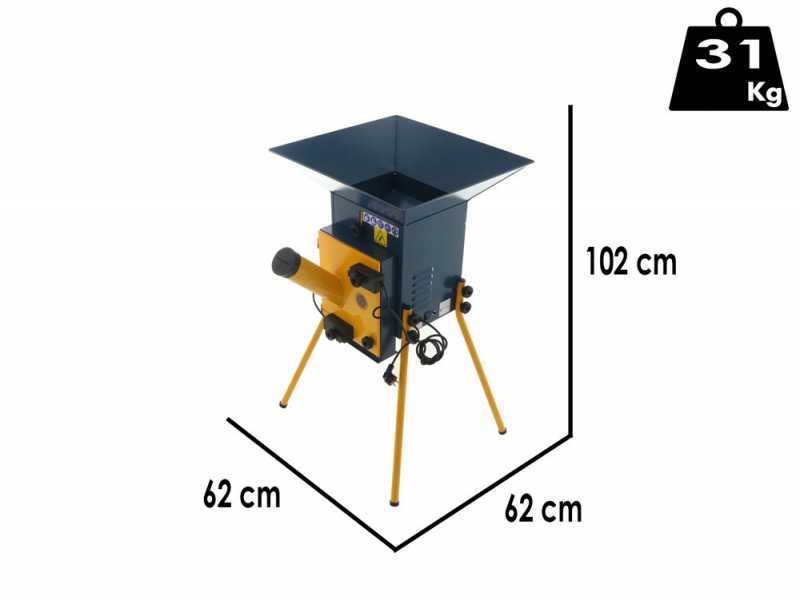 Novital Ercolino - Moulin &eacute;lectrique pour c&eacute;r&eacute;ales et &eacute;pis de ma&iuml;s 1500W