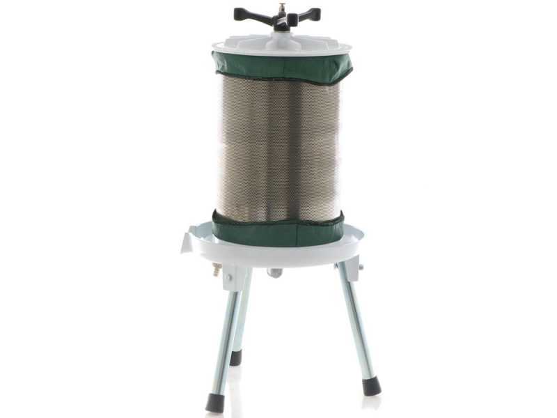 Premium Line Misurina - Pressoir &agrave; fruits hydraulique - Cuve INOX - 20 L