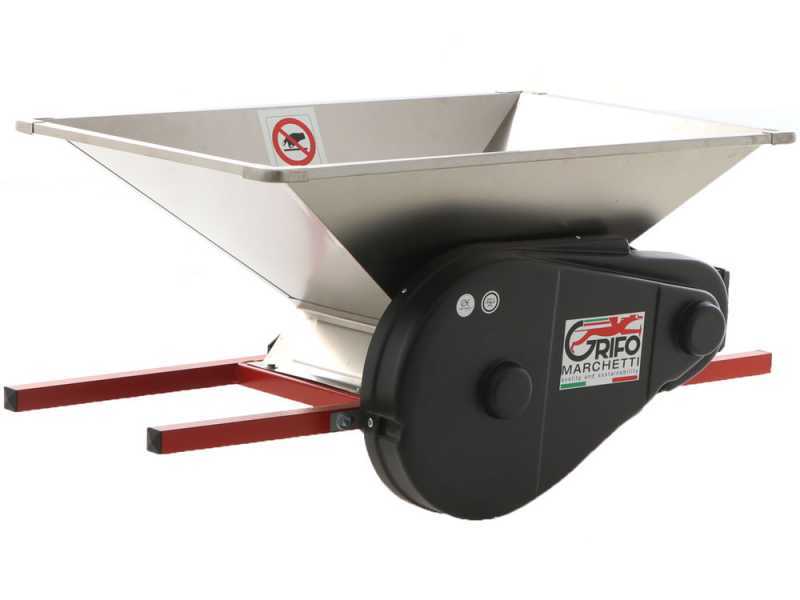 Grifo PIGMO INOX - Fouloir &agrave; fruits &agrave; brancard &eacute;lectrique