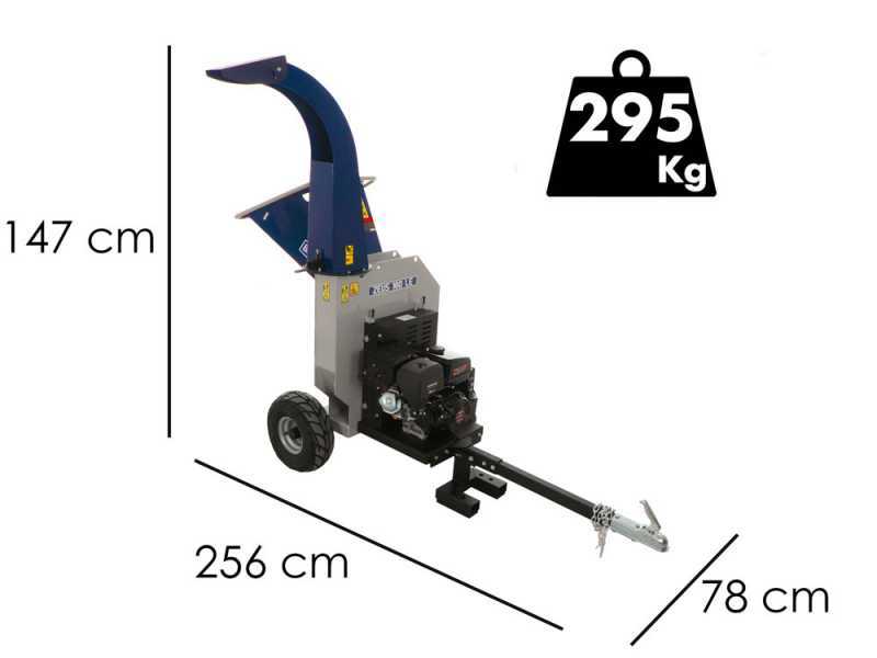BullMach ZEUS 180 LE - Broyeur thermique remorquable - Loncin 420cm3 avec d&eacute;marrage &eacute;lectrique