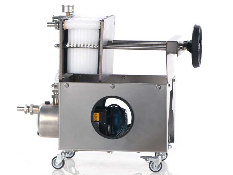 Grifo Professional Inox 10 - Filtre pour vin &agrave; plaques - Pompe &oelig;nologique pour filtrer le vin