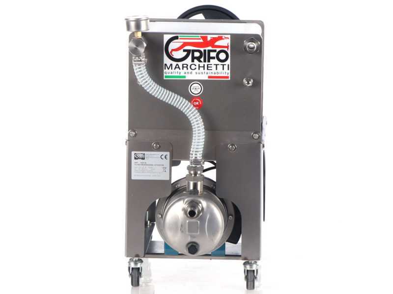 Grifo Professional Inox 20 - Filtre pour vin &agrave; plaques - Pompe &oelig;nologique pour filtrer le vin