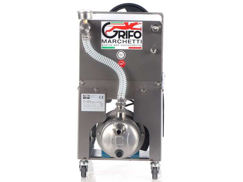 Grifo Professional Inox 20 - Filtre &agrave; vin &agrave; cartons et &agrave; plaques - Pompe &oelig;nologique pour filtrer le vin