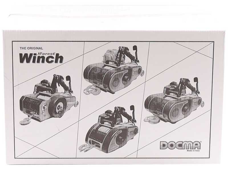 Docma VF150 auto-4 GX50 - Treuil forestier moteur Honda -  C&acirc;ble &Oslash; 5mm de 80m