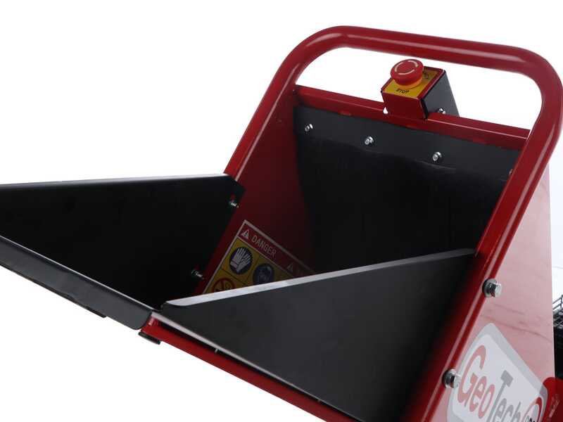 GeoTech-Pro PCS 50 L - Broyeur de branches thermique  - Moteur Loncin 6.5 HP