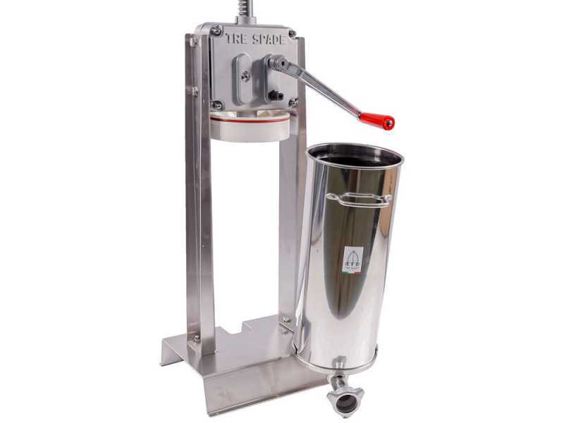 Tre Spade 15/V Deluxe - Poussoir &agrave; saucisse vertical manuel 15 kg - 2 vitesses