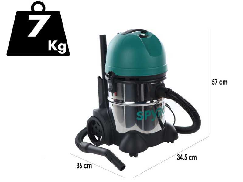 Spyro Wet &amp; Dry 20 INOX - Aspirateur solides et liquides - Capacit&eacute; 20 L - 1200 W