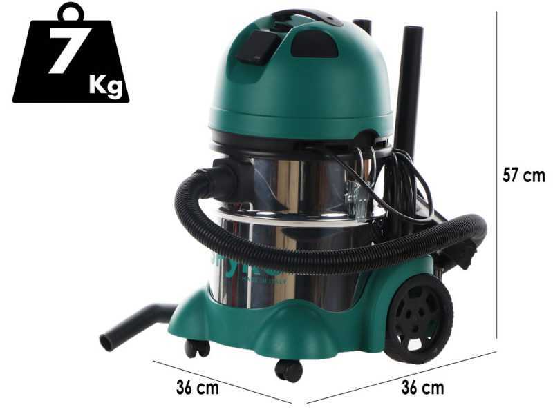 Spyro Wet &amp; Dry 20 INOX Plus - Aspirateur solides et liquides - Capacit&eacute; 20 L - 1200 W
