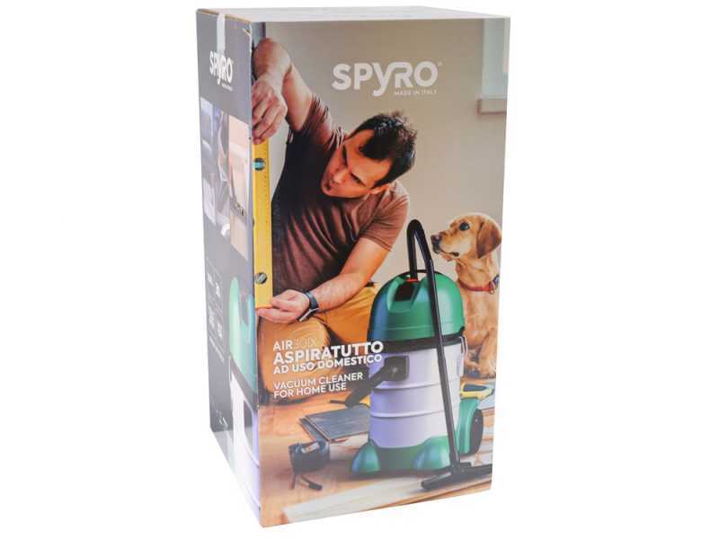 Spyro Wet &amp; Dry 30 INOX- Aspirateurs eau et poussi&egrave;re - Capacit&eacute; 30 lt - 1200W