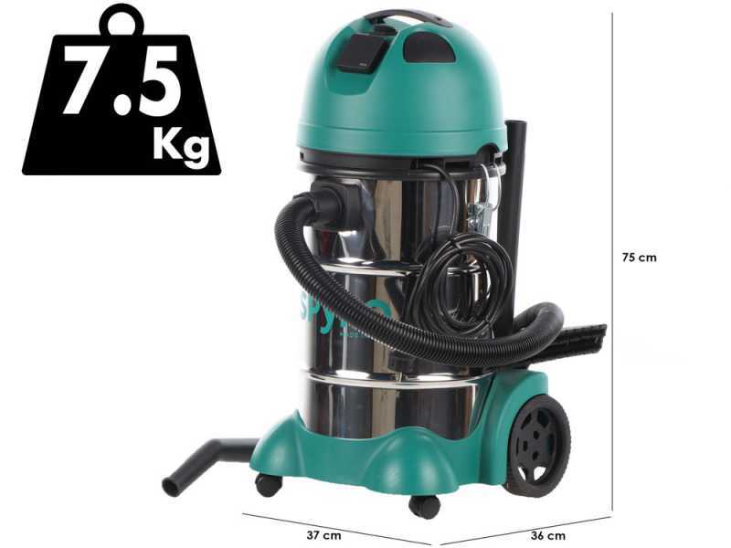 Spyro Wet &amp; Dry 30 INOX Plus - Aspirateur solides et liquides - Capacit&eacute; 30 L - 1200 W