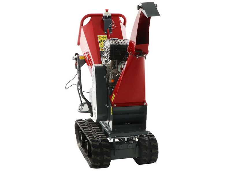 Blue Bird 310-SHL 1200 - Broyeur de branches autotract&eacute; &agrave; chenilles sur brouette - Moteur Loncin G420F
