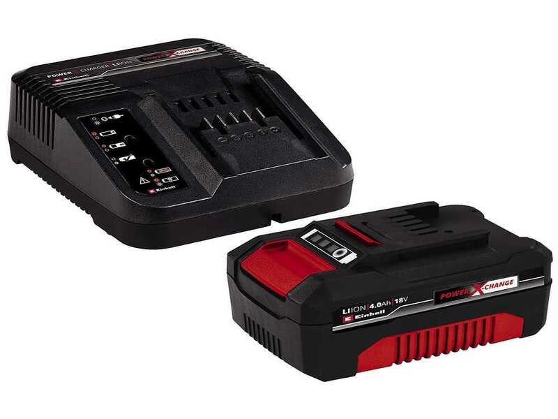 Einhell GE-FS 18/53 - Peigne vibreur &eacute;lectrique 220/310 &agrave; batterie au lithium 18V 4Ah - Perche t&eacute;lescopique en aluminium