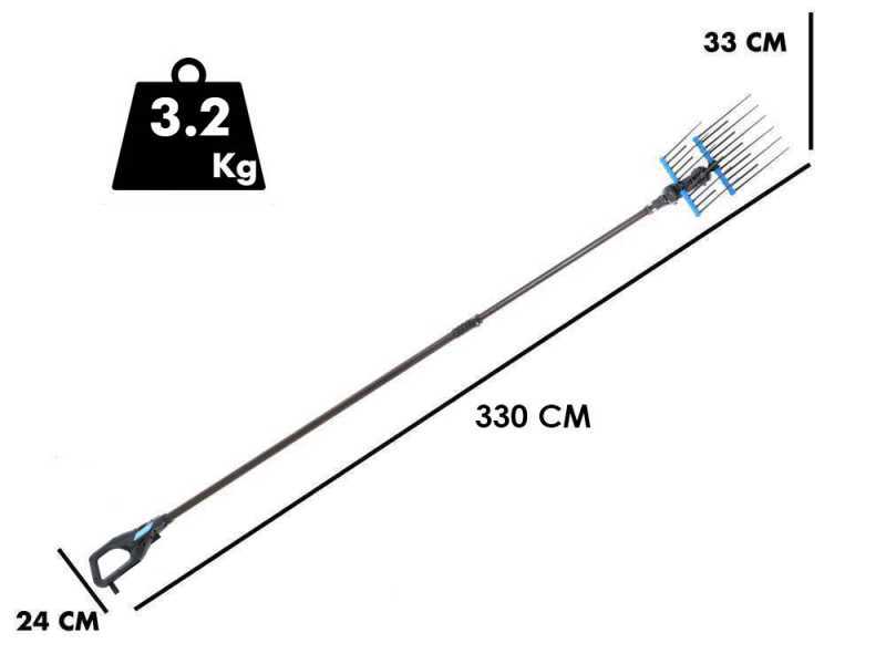 Campagnola Alice STAR 58 PLUS - 185-270 cm - Peigne vibreur &eacute;lectrique  - Batterie &agrave; dos incluse