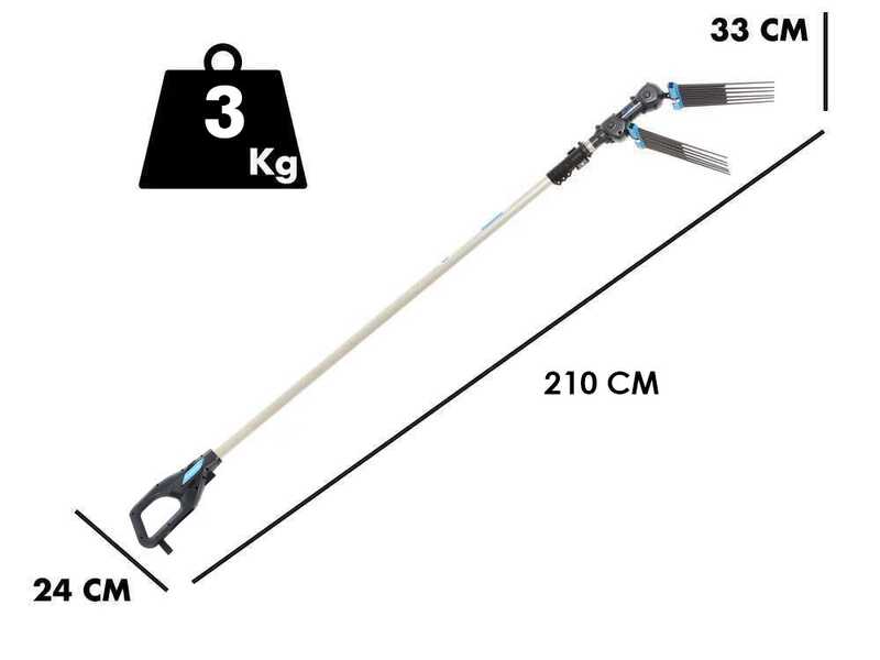 Campagnola Alice STAR 58 PLUS - Perche en Aluminium 150-220 cm -  Peigne vibreur &eacute;lectrique