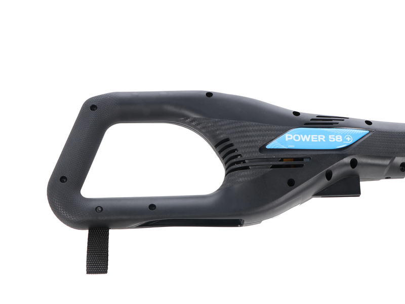 Campagnola Alice STAR 58 PLUS - Peigne vibreur &eacute;lectrique 210/280 cm &agrave; batterie de type automobile avec c&acirc;ble inclus - Perche t&eacute;lescopique en carbone
